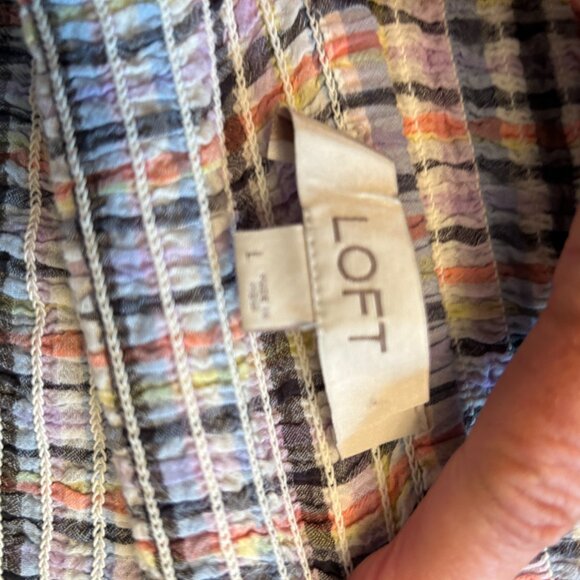 Ann Taylor Loft Babydoll Shirt Women's Large - Picture 2 of 3